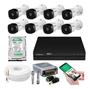 Imagem de Kit 8 Câmeras 1120b Intelbras Hd Dvr Mhdx Full Hd 8Ch