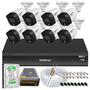 Imagem de Kit 8 Cameras de Segurança Intelbras 1220b Full Color 1080p Dvr Imhdx 3008 Inteligente C/ Hd 500gb