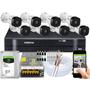 Imagem de Kit 8 Câmeras de Segurança Intelbras Completo Dvr 8 ch + 8 Câmeras 1120B + Hd 1Tb. 