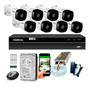 Imagem de Kit 8 Câmeras Intelbras 1120b G4 Dvr Intelbras Mhdx 8 Canais