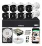 Imagem de Kit 8 Câmeras Intelbras Multi Hd 1120b E Dvr 8 Canais Com Hd