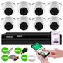 Imagem de Kit 8 Câmeras Intelbras VHD 1120 Dome G7 HD 720p, Lente 2.8mm, Visão Noturna 20M + DVR Intelbras MHDX 1308 8 Canais Multi HD + HD 1TB Purple