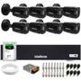 Imagem de Kit 8 Câmeras Intelbras VHD 1230 B Full HD 1080p Bullet Black G7 Visão Noturna 30m IP67 + Dvr Intelbras MHDX 1108-C 8 Canais + HD 1TB BarraCuda