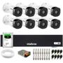 Imagem de Kit 8 Câmeras Intelbras VHD 1230 B Full HD 1080p Bullet Visão Noturna de 30 metros IP67 + Dvr Intelbras MHDX 1008-C 8 Canais + HD 2TB BarraCuda