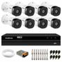 Imagem de Kit 8 Câmeras Intelbras VHD 1230 B Full HD 1080p Bullet Visão Noturna de 30 metros IP67 + DVR Intelbras MHDX 1208 8 Canais Multi HD