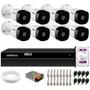 Imagem de Kit 8 Câmeras Intelbras VHD 1230 B Full HD 1080p Bullet Visão Noturna de 30 metros Proteção IP67 + DVR Intelbras MHDX 1208 8 Canais + HD 1TB Purple