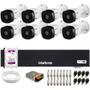 Imagem de Kit 8 Câmeras Intelbras VHL 1120 B HDCVI Lite HD 720p Lente 3.6mm Visão Noturna 20m IP66 + Dvr Intelbras MHDX 1108-C 8 Canais + HD 2TB