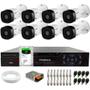 Imagem de Kit 8 Câmeras Intelbras VHL 1220 B Bullet Full HD 1080p Visão Noturna 20m IP66 + Dvr Tudo Forte TFHDX 3308 8 Canais Com App Xmeye + HD 1TB BarraCuda