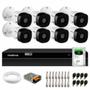 Imagem de Kit 8 Câmeras Intelbras VHL 1220 B Full HD 1080p HDCVI Visão Noturna 20m Resistente a Chuva IP66 + DVR Intelbras MHDX 1208 8 Canais + HD 1TB Barracuda