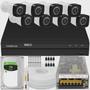 Imagem de Kit 8 câmeras segurança 2 mp Full HD dvr Intelbras 1208 1 tb