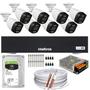 Imagem de Kit 8 Câmeras Segurança FullColor Colorido Dia e Noite1080p  Dvr Intelbras C/1tb