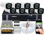 Imagem de Kit 8 Cameras Seguranca Hd Dvr Intelbras full hd 8ch mhdx S/ Hd