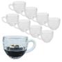 Imagem de Kit 8 Caneca Xícara De Chá Café Cappuccino Cristal 190ml