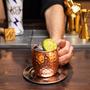 Imagem de Kit 8 Canecas Moscow Mule Em Cobre Puro 500ml Marteladas