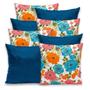 Imagem de Kit 8 Capas de Almofada Lisa e Estampada com Zíper Gorgurinho 40x40cm