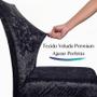 Imagem de Kit 8 Capas para Cadeira Veludo Sala de Jantar Premium Preto