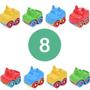 Imagem de Kit 8 Carrinhos Super Frotinha Baby Animal Brincar Diversão