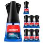 Imagem de Kit 8 Cola Super Bonder 4g Com Pincel Loctite Instantânea Multiuso Ultra Forte Resistente