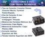 Imagem de Kit 8 Conectores 6 Vias Macho E Femea Espadão/faston Em Aço