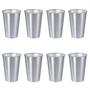 Imagem de Kit 8 Copos 500 Ml Label Inox 14X8,5Cm Leve Prático Multiuso