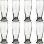 Imagem de Kit 8 Copos Chopp Transparente 350ml Taça Tulipa Bar Cerveja