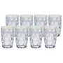 Imagem de Kit 8 Copos De Vidro Resistente Diamente 370 ML Transparente