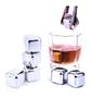 Imagem de Kit 8 Cubos De Gelo Inox Metal Drinks Whisky suco +pegador