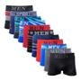 Imagem de Kit 8 Cueca Box Boxer Adulto Microfibra Premium