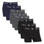 Imagem de Kit 8 Cueca Box Masculino Polo Wear Original Microfibra Basica