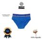 Imagem de Kit 8 Cueca Lupo Slip Infantil Cós Elástico Cueca De Algodão