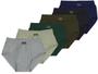 Imagem de Kit 8 cuecas adulto slip tradicional com abertura click 120