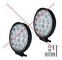 Imagem de Kit 8 Farol De Milha 14 Leds Redondo 42w 12v/24v 6000K Jeep Caminhão 4x4 Troller Maquina Agrícola Moto Caminhões Carro