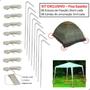 Imagem de Kit 8 Haste Estaca Gazebo Barracas Gancho Praia Camping com Corda