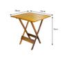 Imagem de Kit 8 Jogos de Mesa com 4 Cadeiras de Madeira Dobravel 70x70 Ideal para Bar e Restaurante - Mel