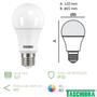 Imagem de Kit 8 Lampada Led Bulbo 15w Branco Quente 3000k Amarela E27