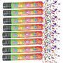 Imagem de Kit 8 Lança Confetes Papel Colorido Festas Casamento Eventos