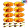 Imagem de KIT 8 Lanterna Lateral Ônibus Dupla Função 5 Led BIVOLT +Conector