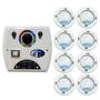Imagem de Kit 8 LED Piscina RGB Colorido COB + Central Wifi Sodramar