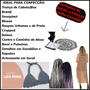 Imagem de Kit 8 Linha Liza Moda Grossa Preta 500 Metros 100% Polipropileno Trança de Cabelo E Crochê