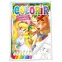 Imagem de Kit 8 Livrinhos Colorir Contos De Fadas Clássicos + 6 Mini Ecolápis De Cor Coleção Ler E Colorir Ideal P/ Lembrancinha - Rideel  Bicho Esperto