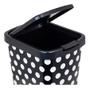 Imagem de Kit 8 Lixeiras 9L Com Tampa Click Metalizado Arqplast C/ NF