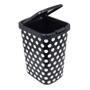 Imagem de Kit 8 Lixeiras 9L Com Tampa Click Metalizado Arqplast C/ NF