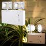 Imagem de Kit 8 Luminária Emergência Bloco Autônomo LED 2 Faróis 18W 3000 lm 100-240V