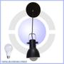 Imagem de Kit 8 Luminária Pendente De Teto Direcionável Alumínio com Base p/ Lâmpada LED ou Comum Soquete E27