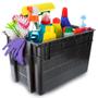 Imagem de Kit 8 Organizador Multiuso Telada Reforçada 60L Com Tampa