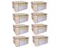 Imagem de Kit 8 Organizadores Multiuso Marfim 60x45x30cm 621 VB Home