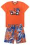 Imagem de Kit 8 Peças de Roupas Infantil Masculina - 4 Camisetas + 4 Bermudas - Kit com 4 Conjuntos