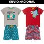 Imagem de Kit 8 Peças de Roupas Infantil Masculina - 4 Camisetas + 4 Bermudas -  - Kit com 4 Conjuntos