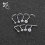 Imagem de Kit 8 Piercing Nariz Nostril Atacado Pedra Zirconia Pt D Luz