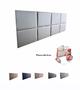 Imagem de Kit 8 Placas 30x40 Adesiva Modulada Cabeceira Estofada Cama Box Casal Queen